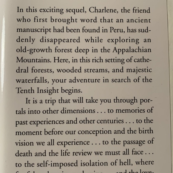 🔥4/$25 🔥 the Tenth Insight Celestine Prophecy - Picture 5 of 7